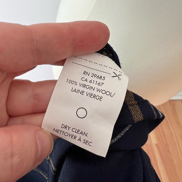 Pendleton Virgin Wool Striped Sheath Dress Pockets Tie Waist Modest - Picture 7 of 7